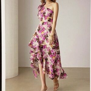 Grace Karin Pink Floral Dress